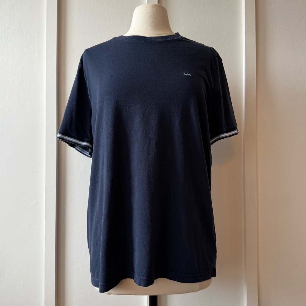 Michael Kors Men’s Navy Logo Tee Shirt Size XL‎